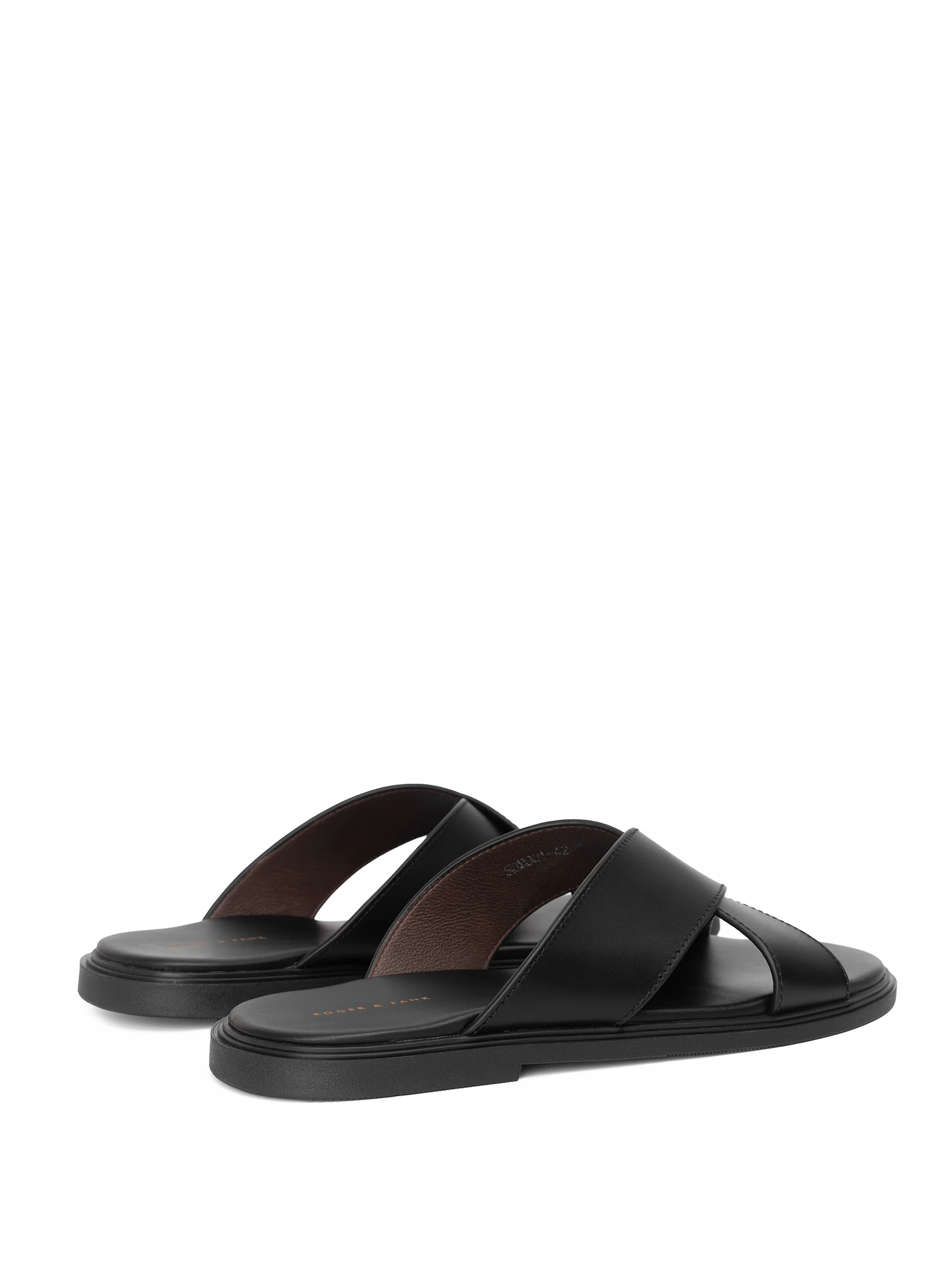 Dép da nam quai chéo R&F SD001