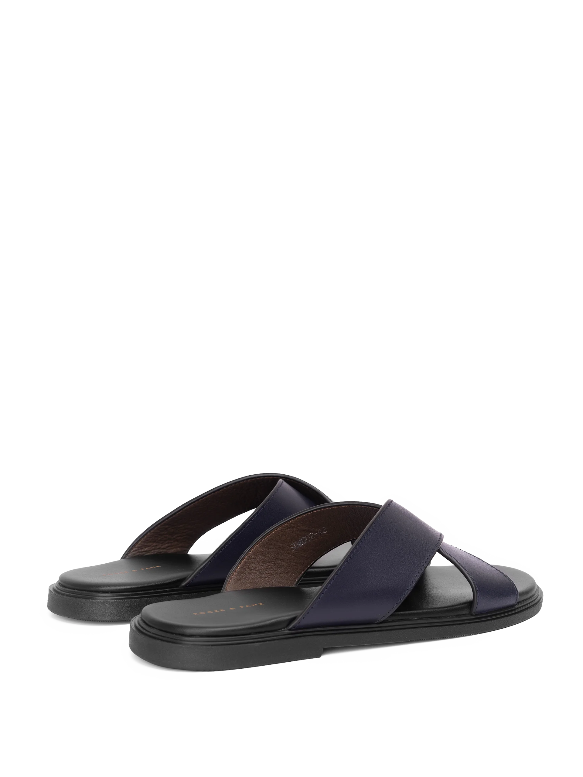 Dép da nam quai chéo R&F SD002