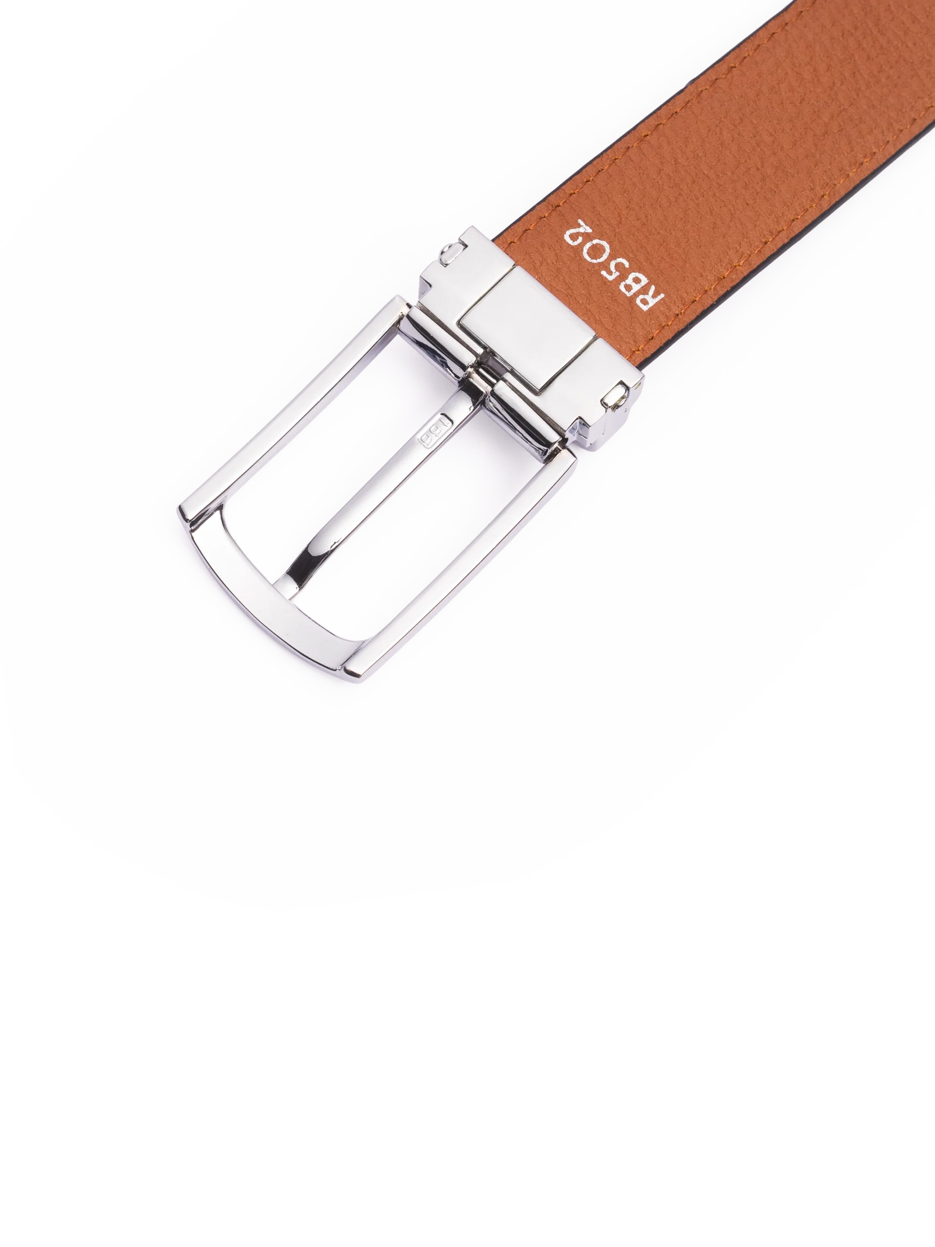 2 Thắt lưng da 2 mặt đen & x bò 2.8cm - RB502