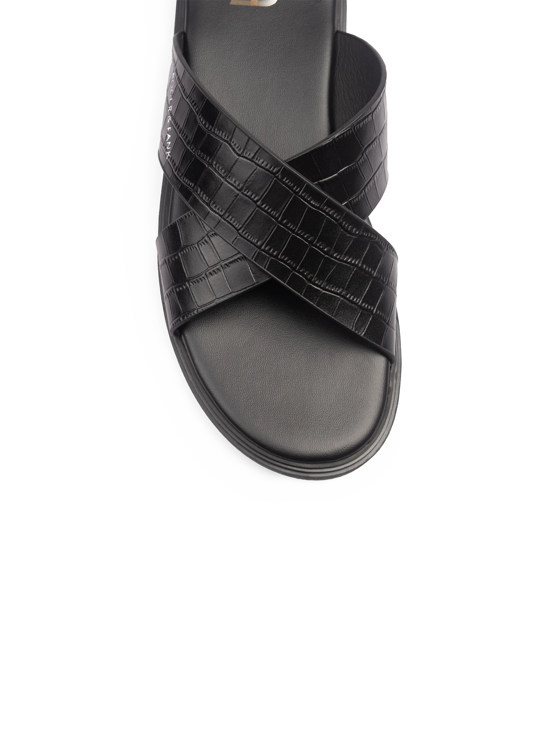 Dép da nam quai chéo R&F SD039