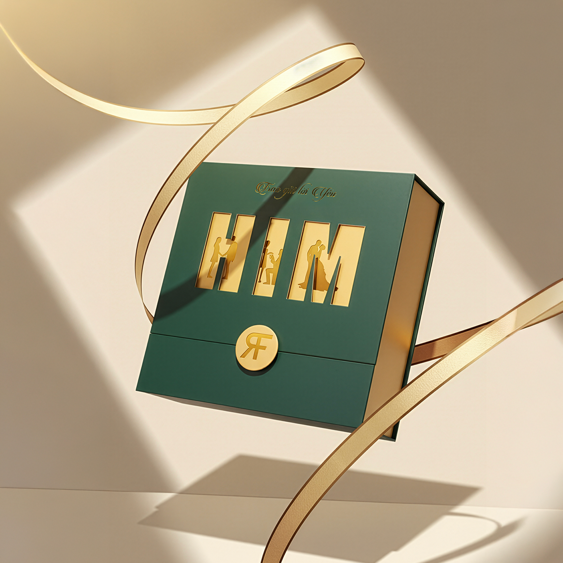 Quà tặng chồng thắt lưng da bê RF QTH002