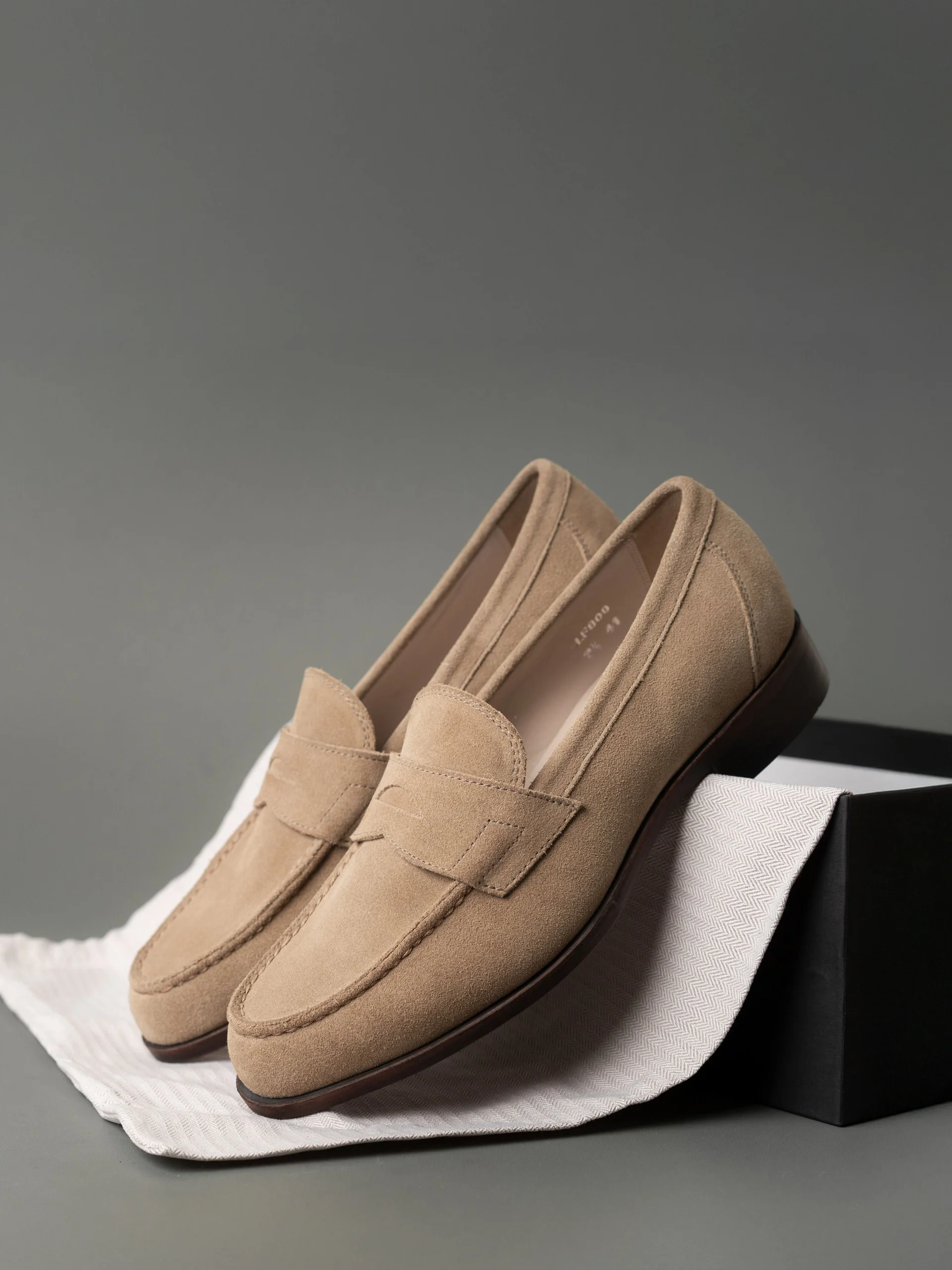 Giày da cao cấp penny loafer LF800