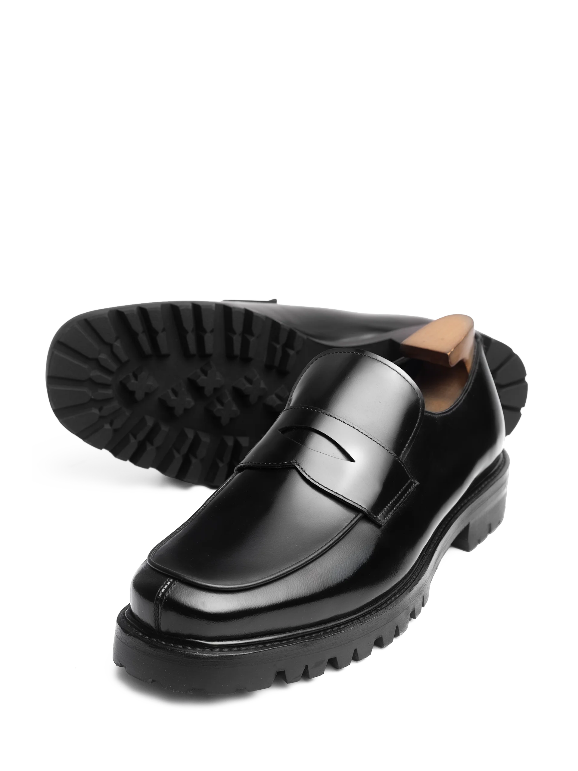 lf8695 Giày da bê Chunky Penny Loafers LF869