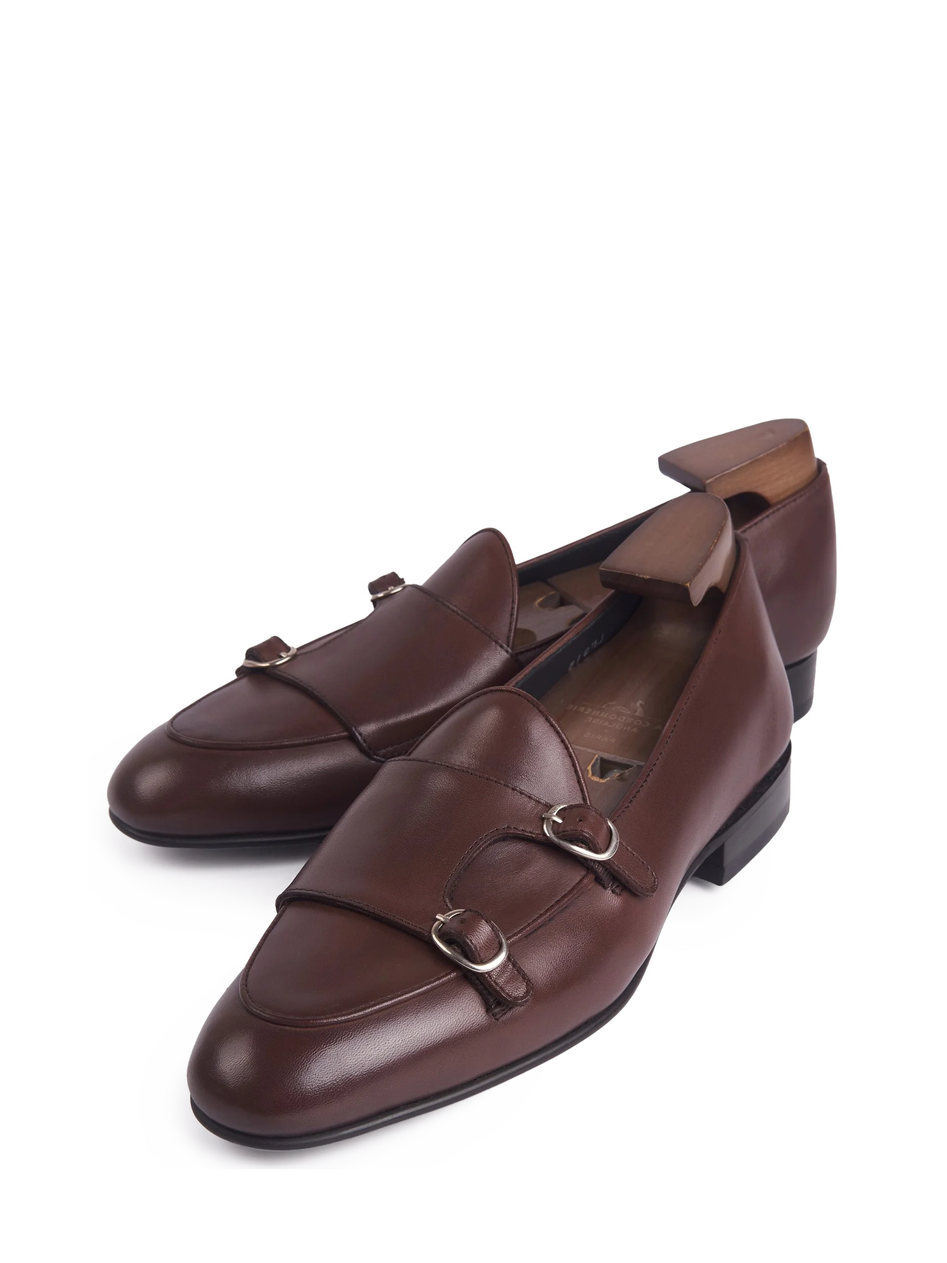 Giày slip on double monk strap