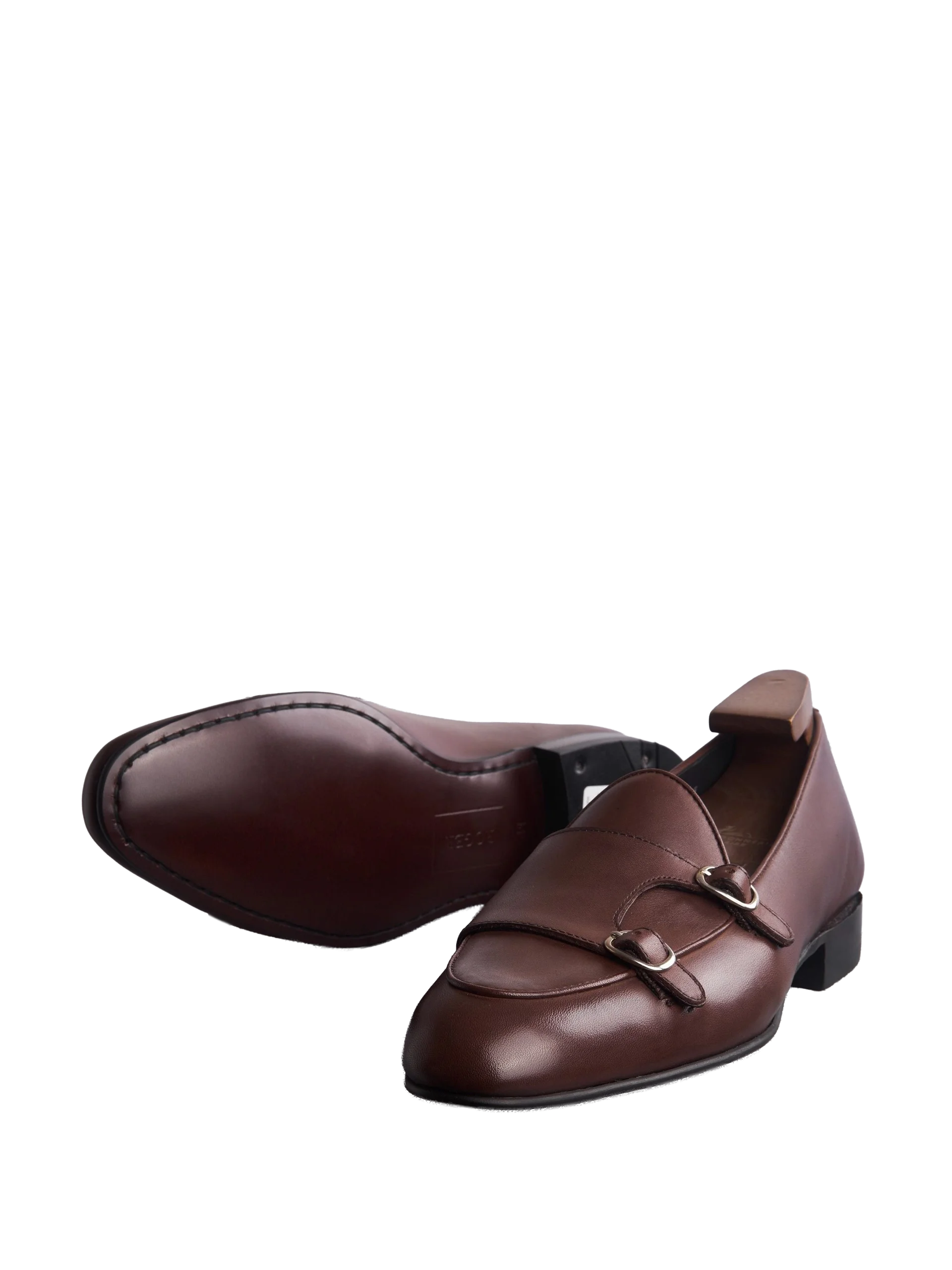 Giày slip on double monk strap
