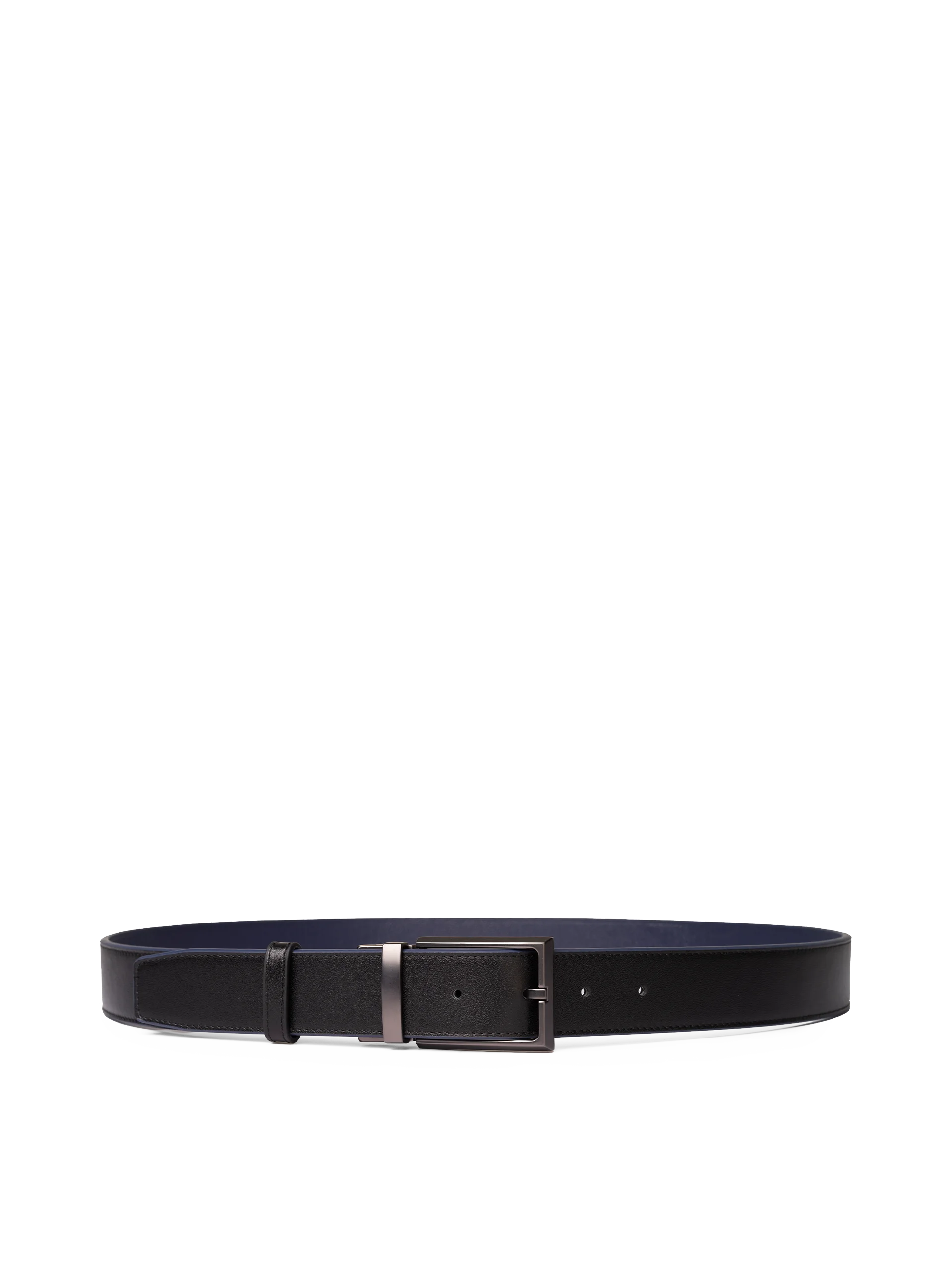 Thắt lưng da xoay 2 mặt xanh và đen 3.5cm RB099