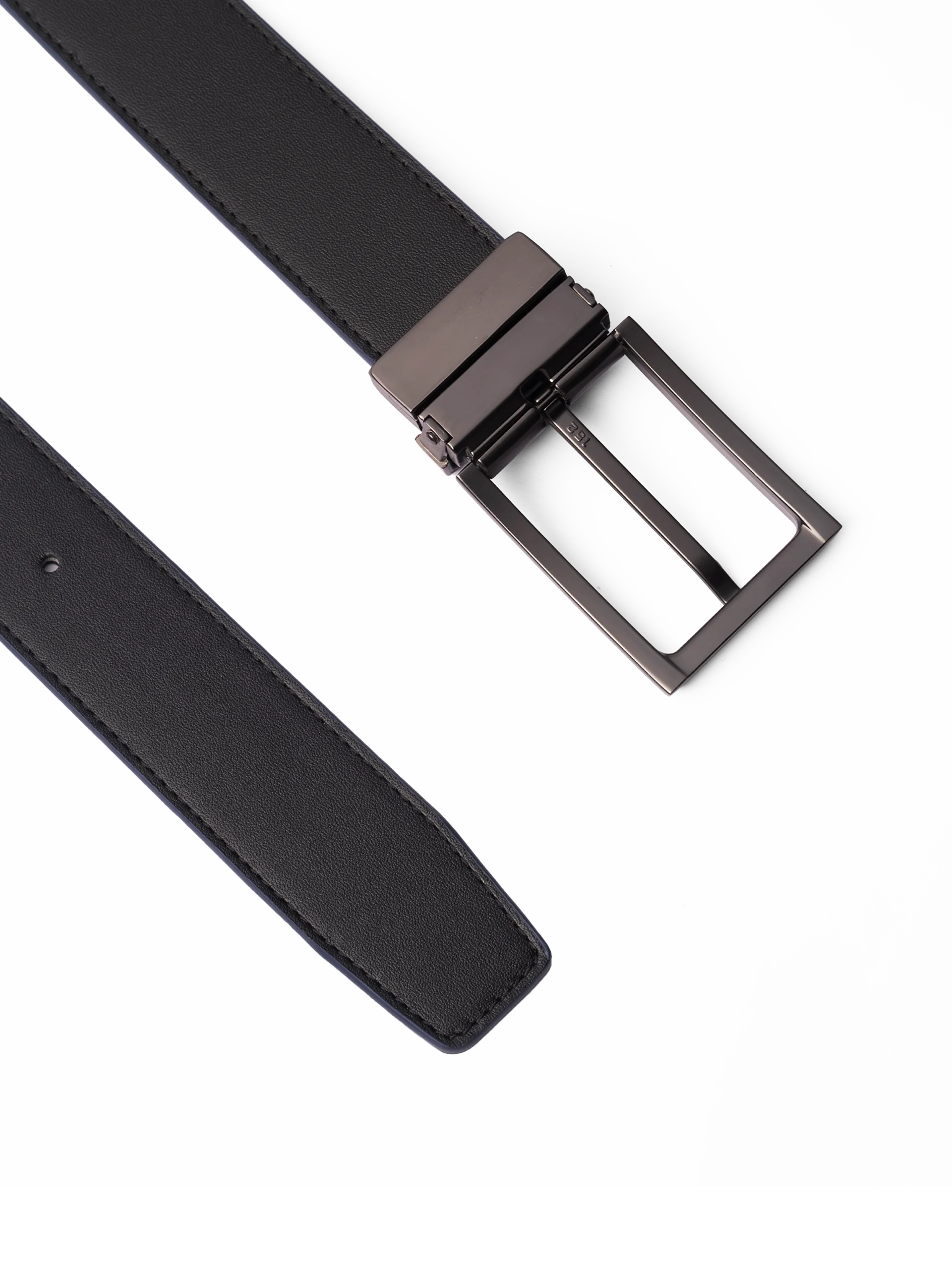 Thắt lưng da xoay 2 mặt xanh và đen 3.5cm RB099