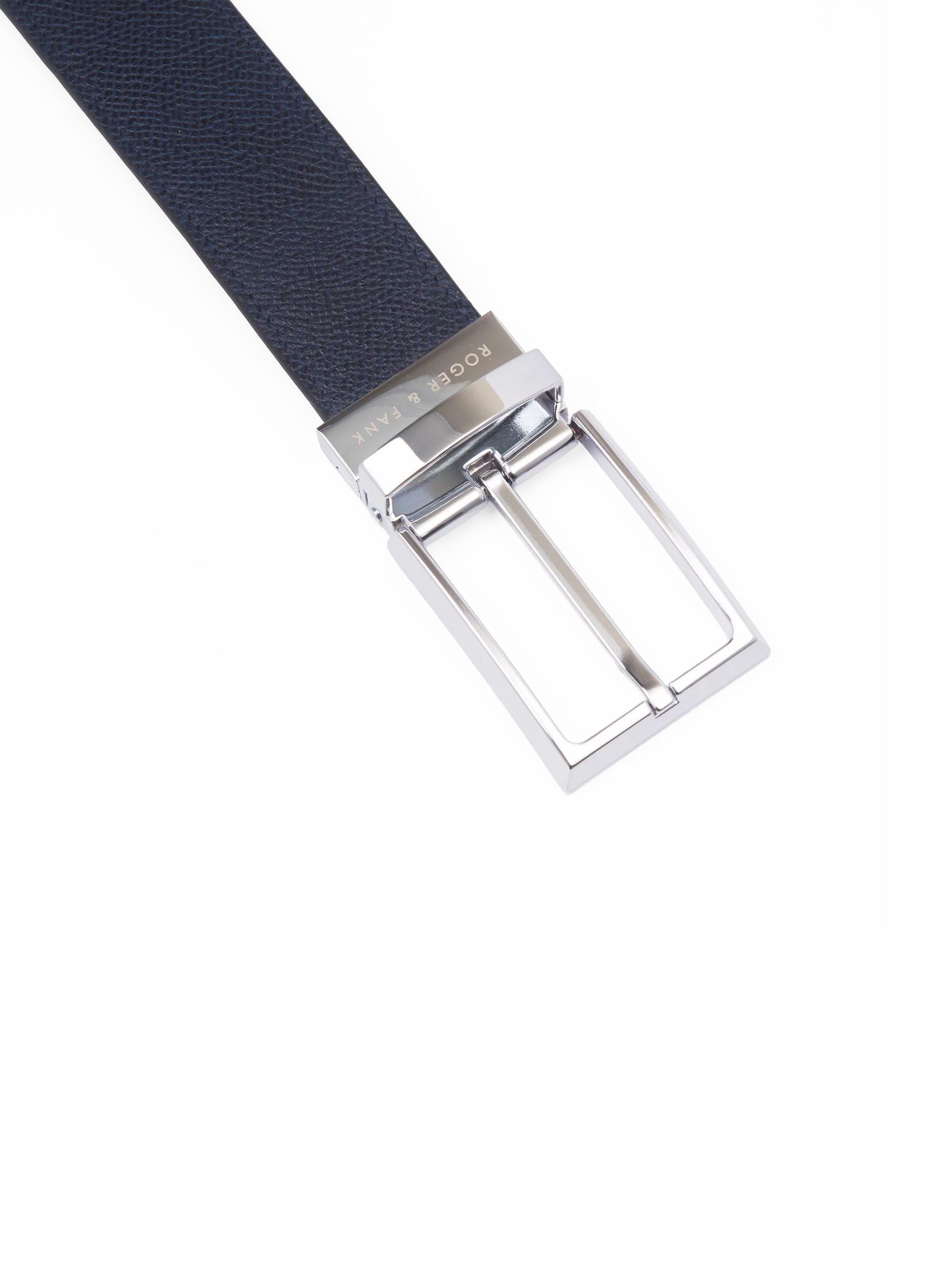 Thắt lưng da cao cấp khoá xoay bạc 3.2cm RB100