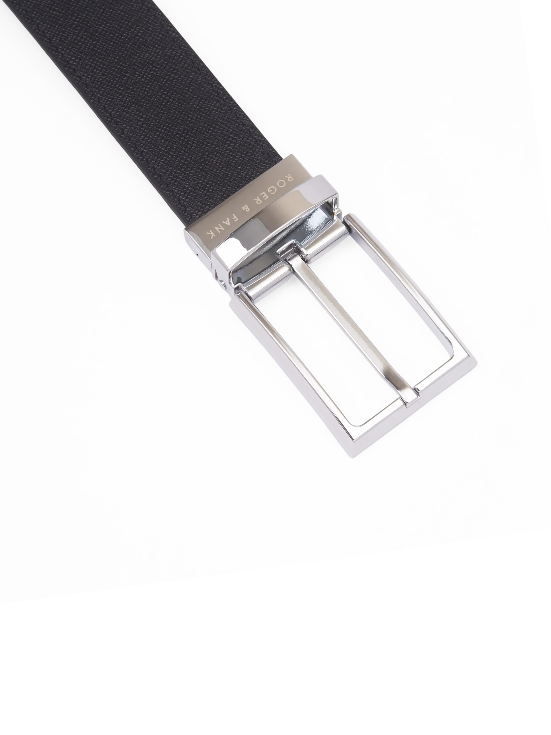 rb2401 Thắt lưng da xoay 2 mặt đen & nâu 3.2cm RB240