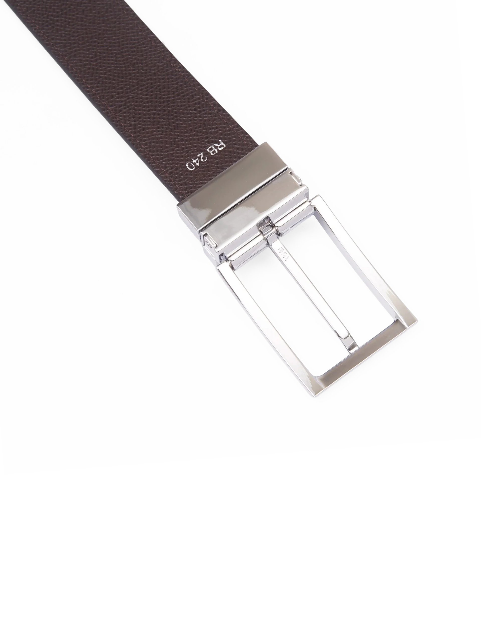 rb2402 Thắt lưng da xoay 2 mặt đen & nâu 3.2cm RB240