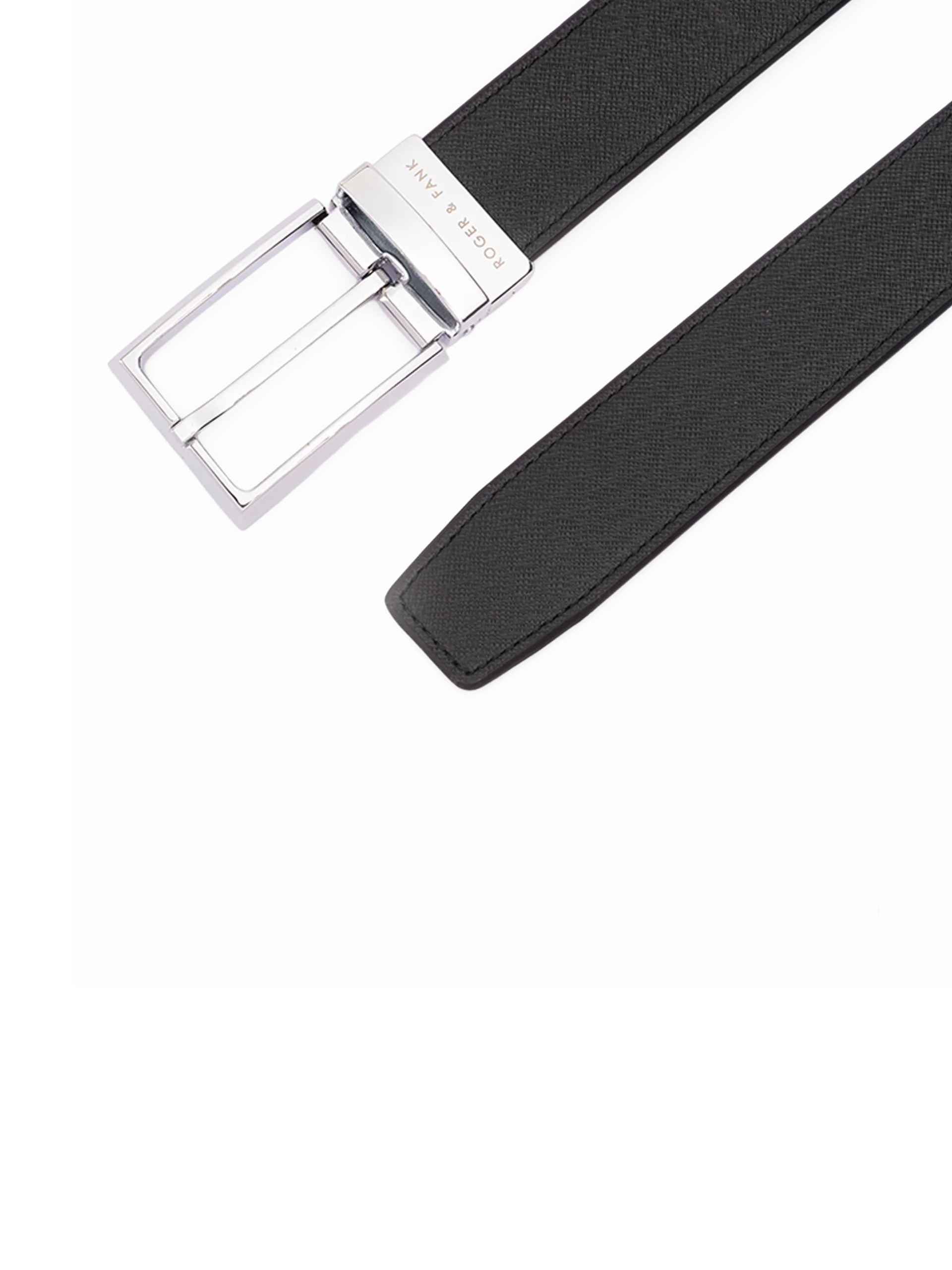 rb2403 Thắt lưng da xoay 2 mặt đen & nâu 3.2cm RB240