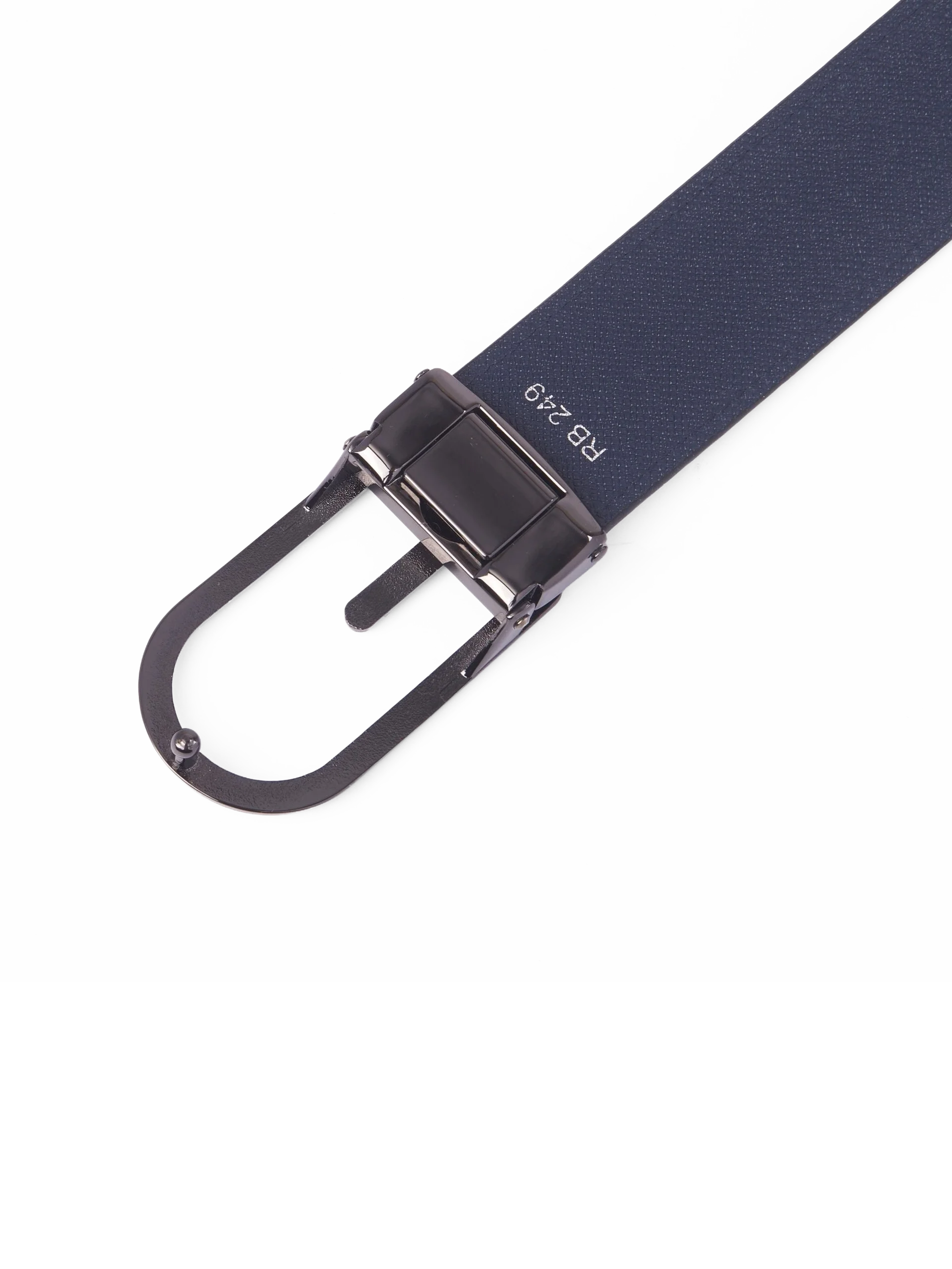 rb2492 Thắt lưng da 2 mặt đen & xanh 3.5cm - RB249