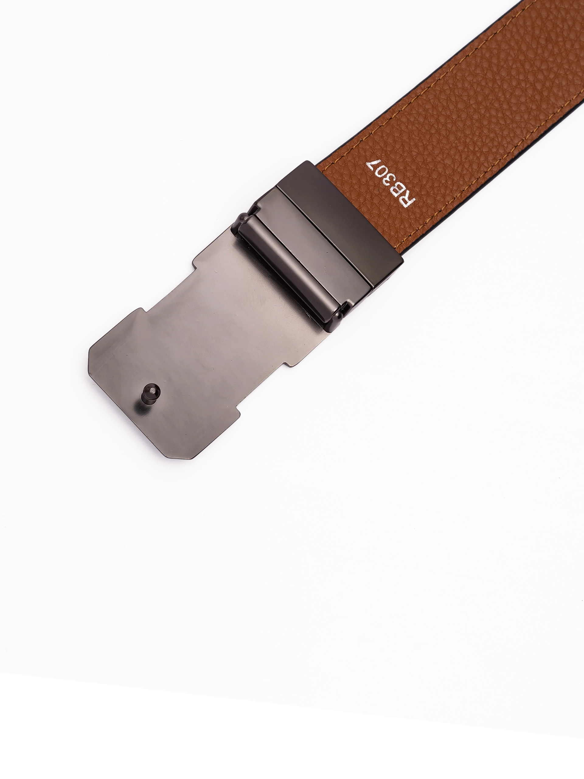 rb3071 Thắt lưng da 2 mặt đen và bò 3.5cm RB307