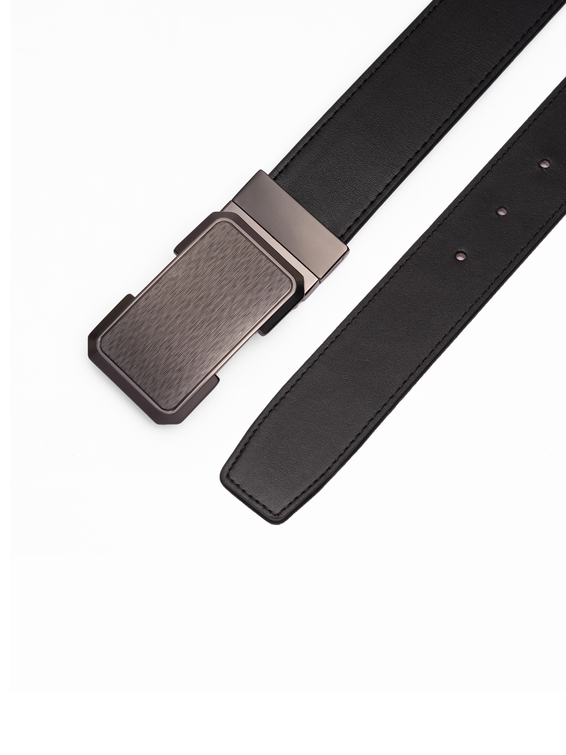 rb3073 Thắt lưng da 2 mặt đen và bò 3.5cm RB307