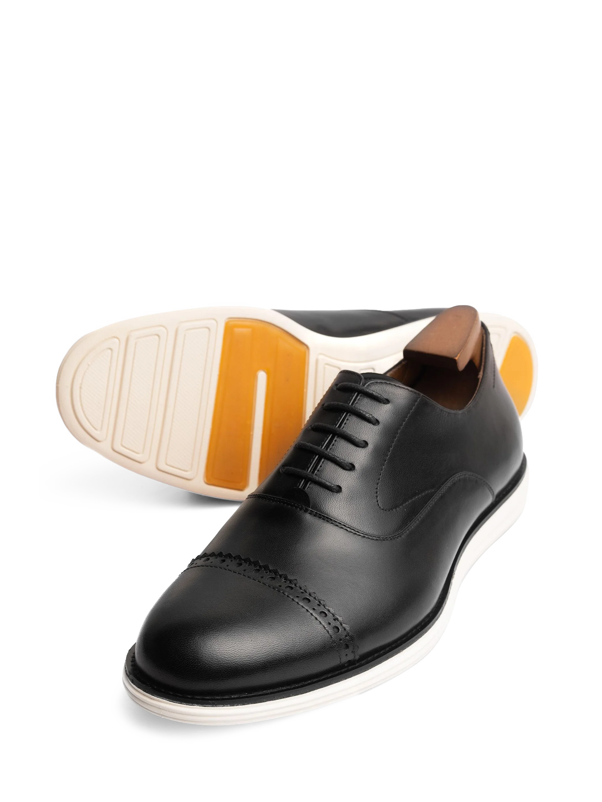 Giày da cao cấp Oxford Captoe Brogue RF OF101